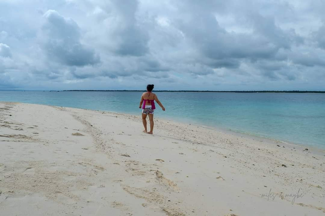 Walking on the shore